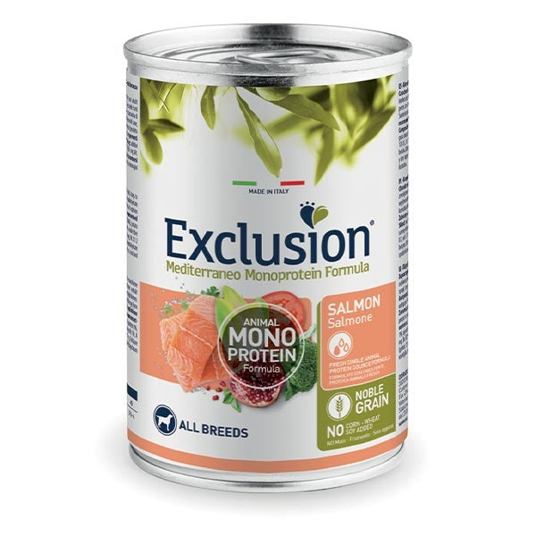 Exclusion Dog Mediterraneo Monoprotein Lattina 400g