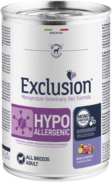 Exclusion Dog Diet Hypoallergenic All Breeds Lattina 400G