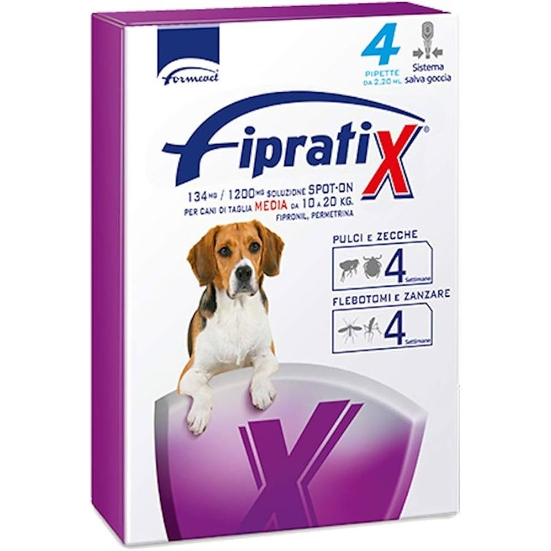 Fipratix pipette per Cane antiparassitario pulci 4 Pipette