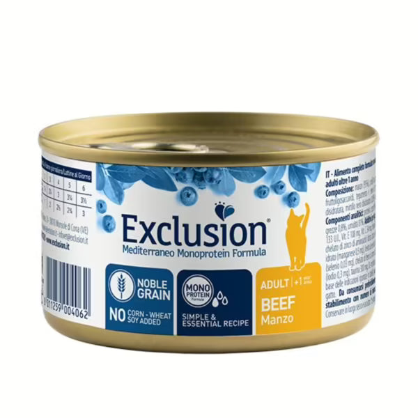 Exclusion Monoprotein Per Gatti Sterilizzati 85gr