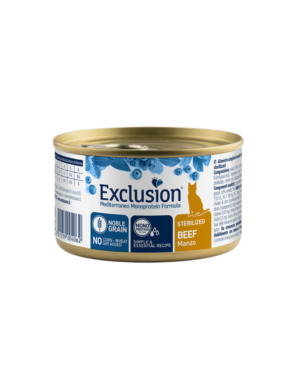 Exclusion Monoprotein Per Gatti Sterilizzati 85gr