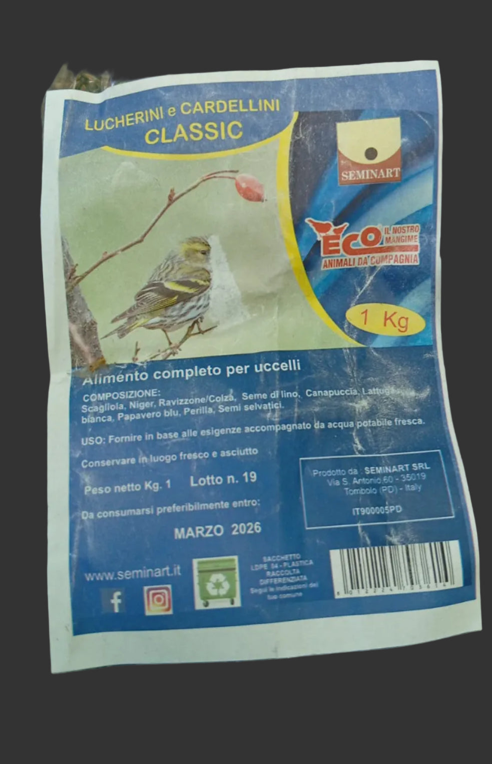 Mangime per Lucherini e Cardellini Classic 1kg