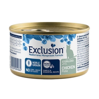 Exclusion Monoprotein Per Gatti Sterilizzati 85gr