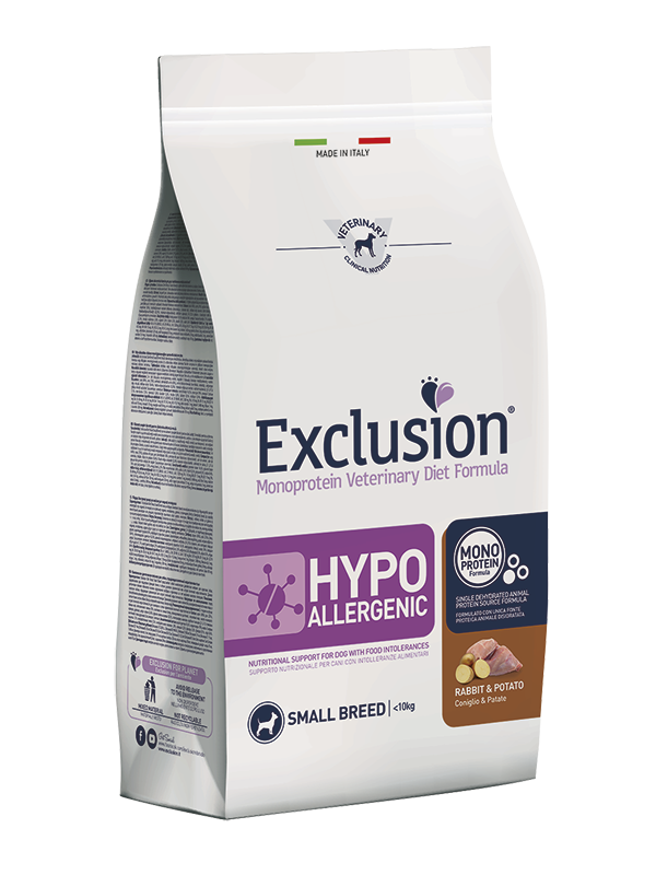 Exclusion Hypoallergenic Dog Small Coniglio 2kg