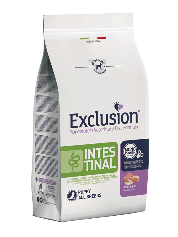EXCLUSION INTESTINAL PORK & RICE PUPPY ALL BREEDS