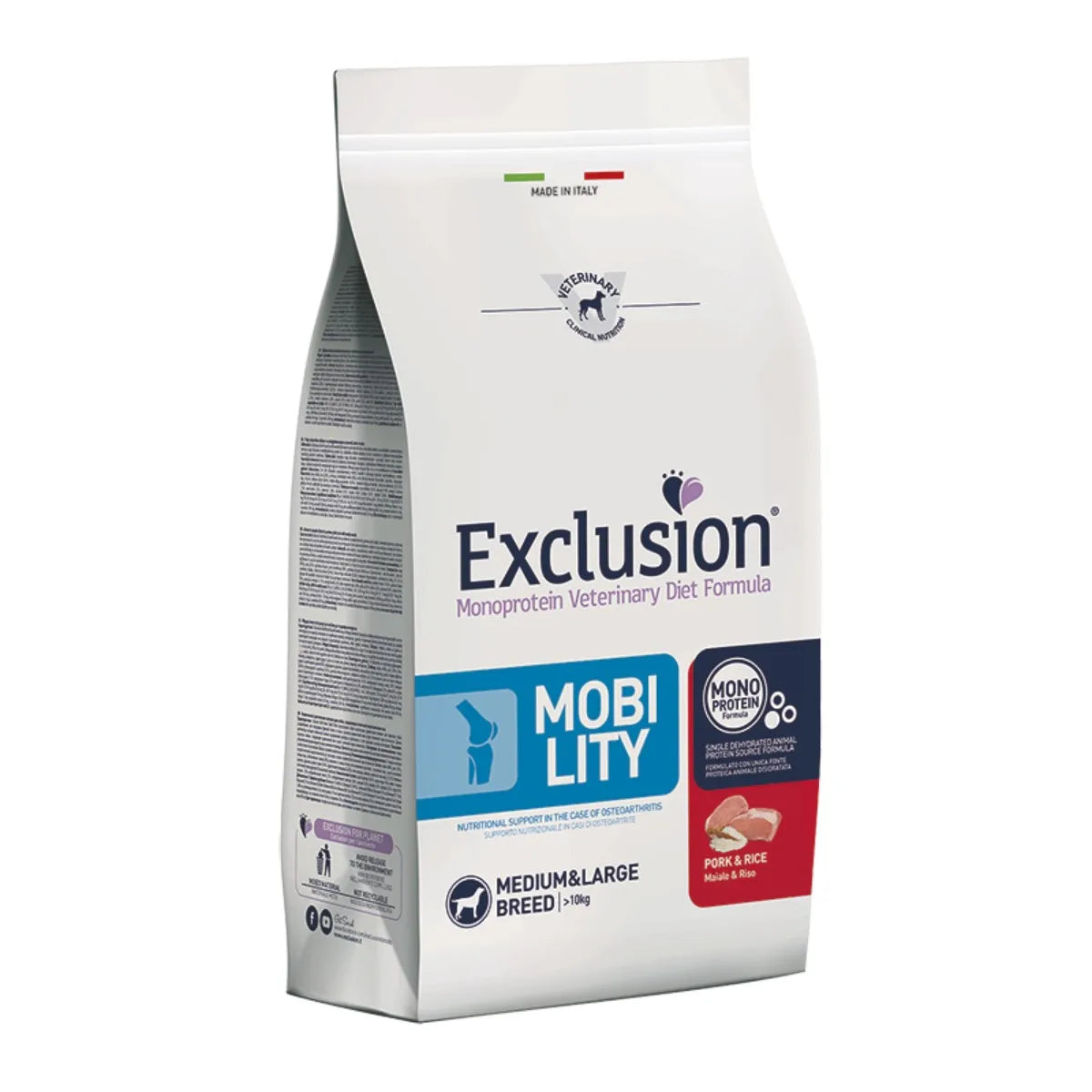 Exclusion Dog Mobility Medium Large Maiale e Riso