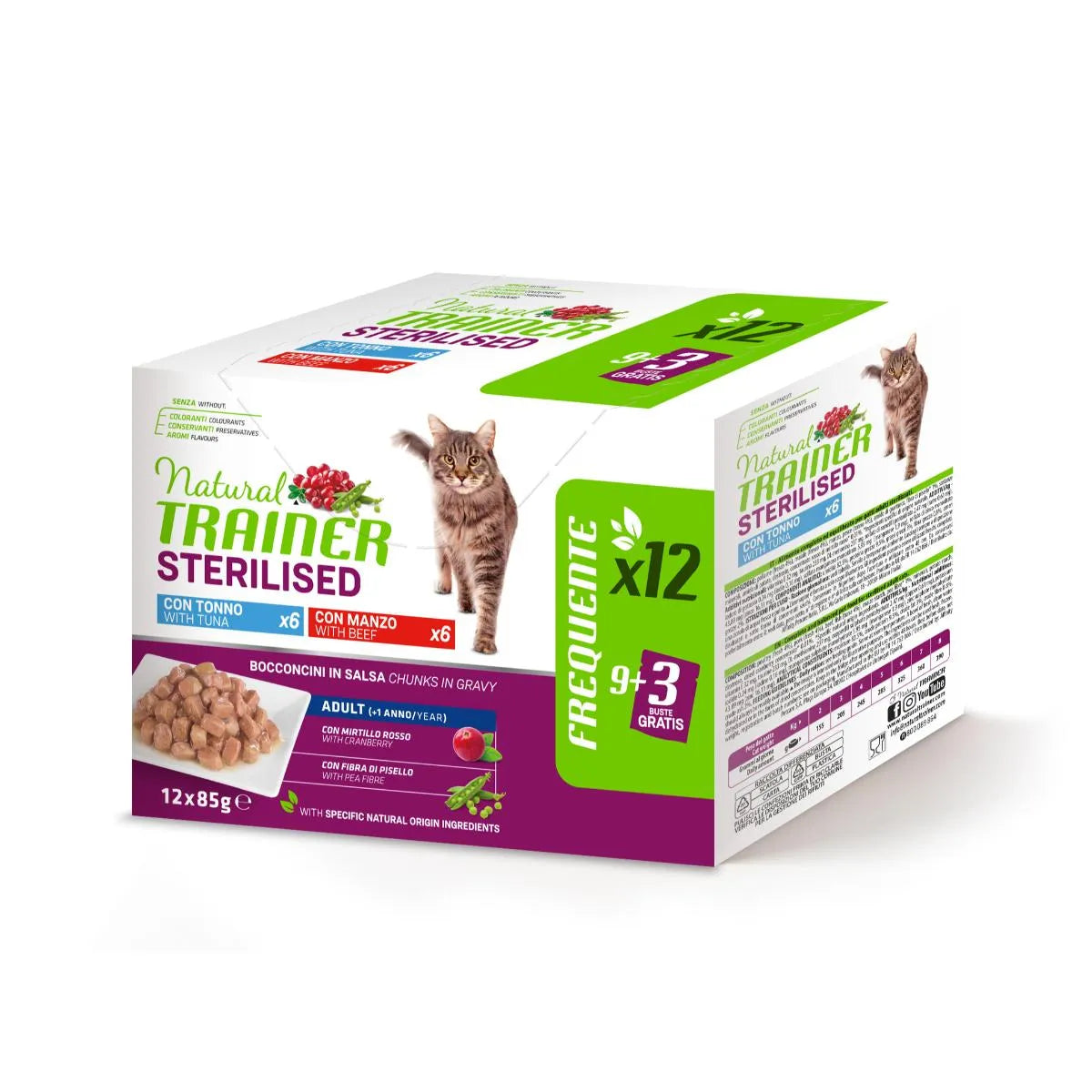 Natural Trainer Cat Wet Multipack Sterilised