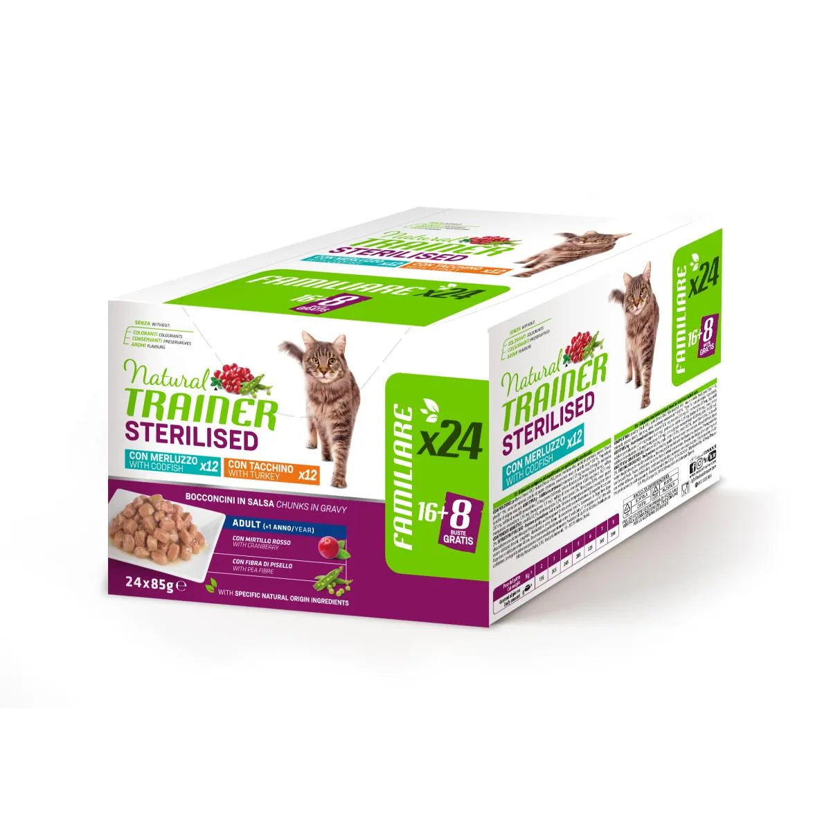 Natural Trainer Cat Wet Multipack Sterilised