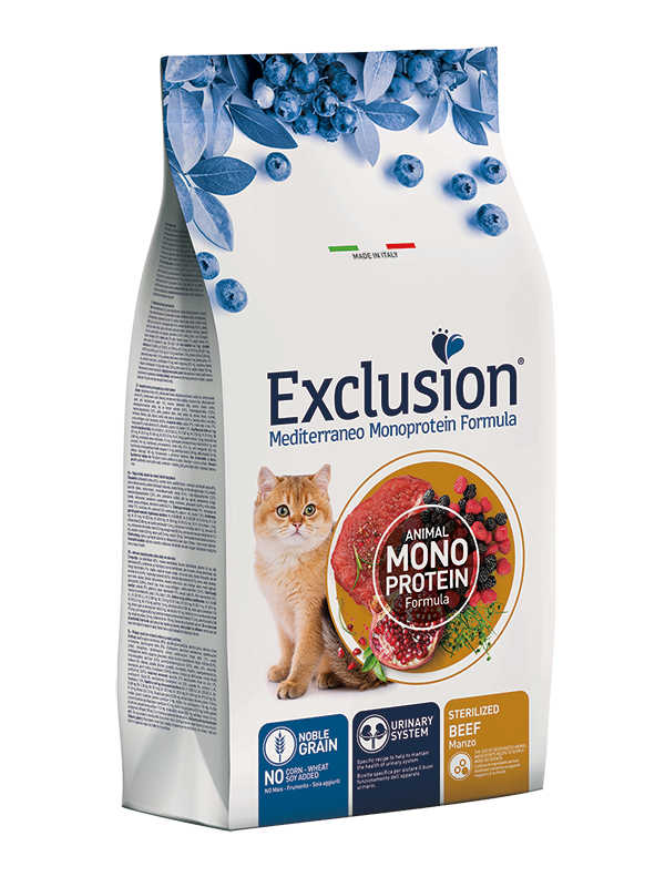 Exclusion Mediterraneo Monoprotein Gatto Sterilised 1,5kg
