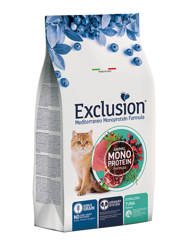 Exclusion Mediterraneo Monoprotein Gatto Sterilised 1,5kg