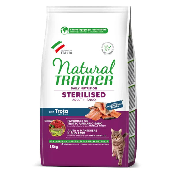 Natural Trainer Cat Dry Specialità Sterilized Secco