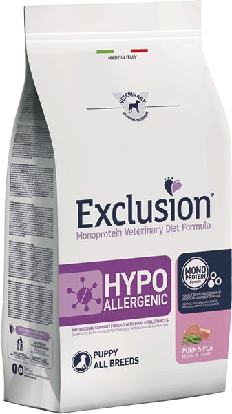 Exclusion - Diet Hypoallergenic Puppy Maiale e Piselli