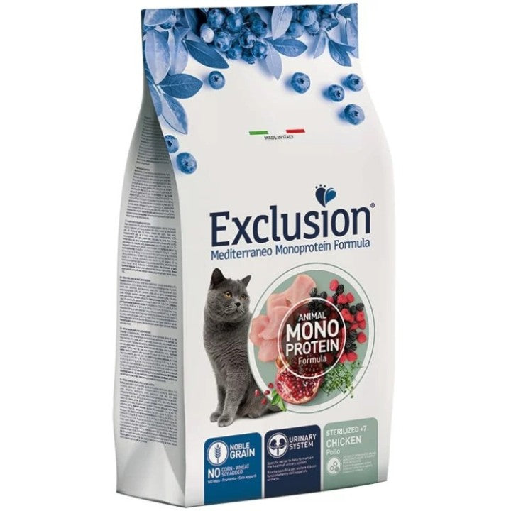 Exclusion Mediterraneo Gatto Sterilized +7 Pollo
