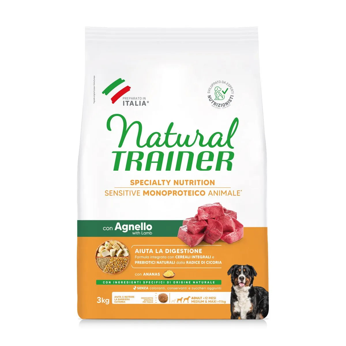 Natural Trainer Cane Secco Medium&Maxi Sensitive NO Gluten