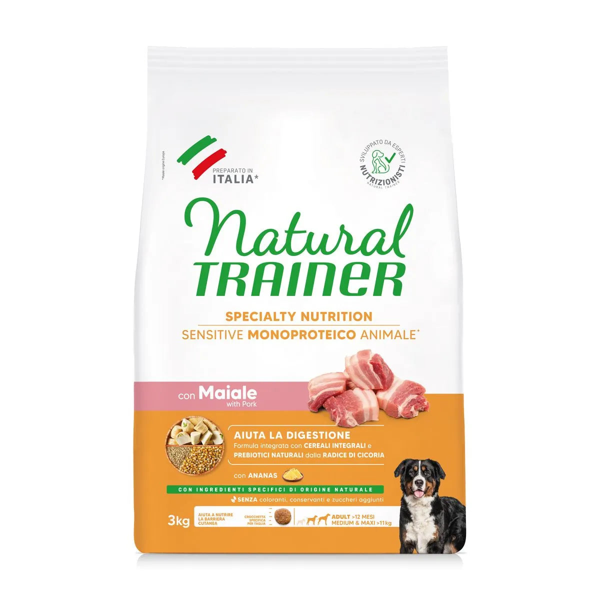 Natural Trainer Cane Secco Medium&Maxi Sensitive NO Gluten